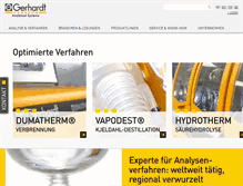 Tablet Screenshot of gerhardt.de